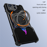 Support magnétique en métal pour téléphone Asus ROG Phone 9 8 Pro / ROG 9 8 Dissipation thermique sans monture Coque de protection de l'objectif