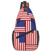 Sac bandoulière léger en polyester, motif drapeau américain, Aigle, 250e anniversaire de l'Amérique, sac à bandoulière patriotique