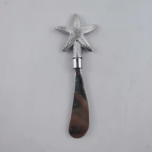 Silver Starfish Butter Knife Stainless Steel Blade Cheese Cake Slicer <b>Hand</b> <b>Wash</b> Only - Product Image 1
