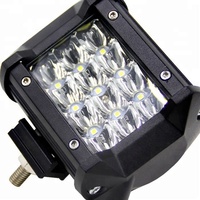 Venta al por mayor 18W 36W Triple fila blanco amarillo LED luces de trabajo 12V todoterreno 4x4 luces para coches Jeeps camiones
