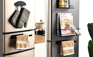 Stile moderno in acciaio magnetico spazzolato <span class=keywords><strong>porta</strong></span>-<span class=keywords><strong>rotolo</strong></span> di carta <span class=keywords><strong>porta</strong></span> salviette forte supporto magnetico con filo di materiale - Product Image 4