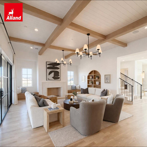 Allandgroup - Viga <span class=keywords><strong>de</strong></span> <span class=keywords><strong>Madera</strong></span> Laminada Decorativa Lisa <span class=keywords><strong>de</strong></span> Alta Calidad, Imitación Roble Blanco, <span class=keywords><strong>para</strong></span> Techo Bajo - Product Image 3
