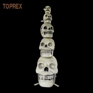 Crâne d'horreur 3D thème Halloween de <span class=keywords><strong>maison</strong></span> hantée intérieur extérieur en fibre de verre modèle d'éclairage en résine pour jardin pour cadeaux - Product Image 5