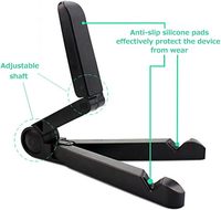 Support de tablette pliable personnalisé en gros, support de smartphone portable pour événements technologiques, support de bureau réglable pour utilisation mains libres, cadeau