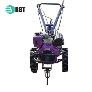 Hot Selling 10Hp Diesel Engine Manual/Electric Start Belt Transmission Mini Power Tiller Farm Cultivator