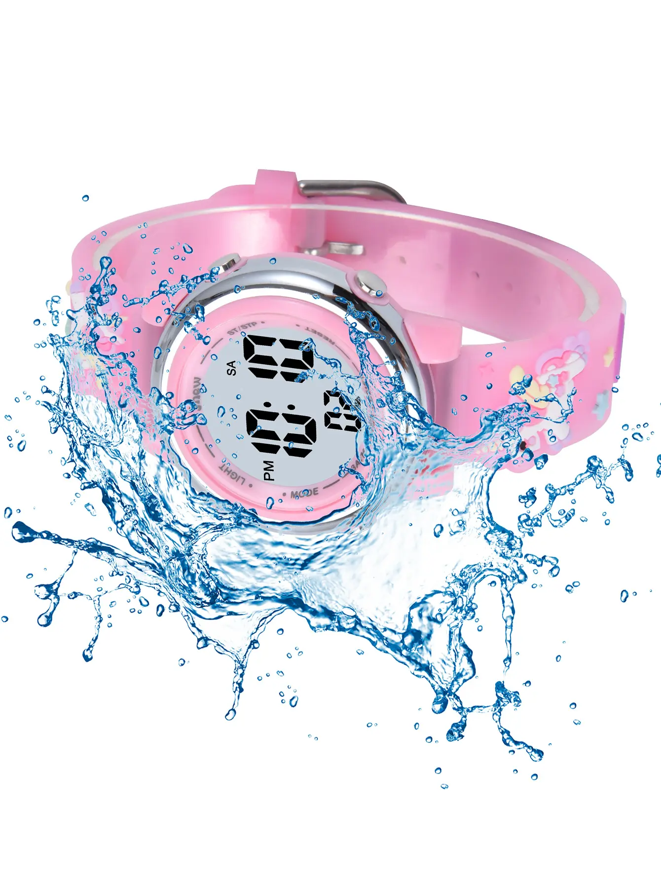 custom sports plastic waterproof boys girls watch led reloj digital kids watches