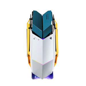 Funda para juegos de PC, Torre media de vidrio templado, Gundam, color blanco, X Battleship, ventas de Navidad - Product Image 2