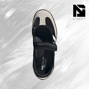 Adidas Wmns Jane 'Core Black Off White Gold Metallic' Zapatos de skate de lona con cierre de gancho y bucle, zapatillas para caminar - Product Image 4