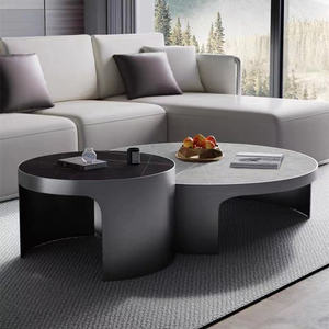 Ensemble de tables basses de luxe haut de gamme Haavk 2025 – Mobilier de salon moderne en acier inoxydable, écologique, durable et facile à nettoyer - Product Image 2