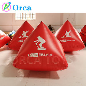<span class=keywords><strong>Bouée</strong></span> pyramidale personnalisée de 2m, marqueur de course, <span class=keywords><strong>bouée</strong></span> de natation gonflable en PVC trigonale pour parcs aquatiques, installation d'amusement aquatique gonflable - Product Image 3