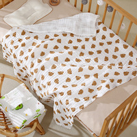 Couette d'été fine et respirante pour bébé, motif ours, personnalisable, pour climatisation, vente en gros
