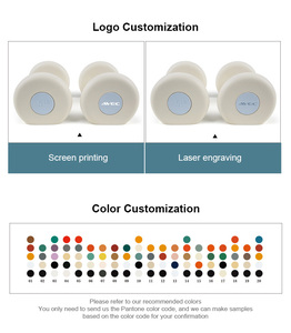 Nuevos Productos, Mancuernas de Silicona con Superficie de Acero, Material Moderno, Colores Dulces para Mujeres Jóvenes - Product Image 5