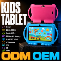 Tablette pour enfants en gros, nouvelle tablette éducative haute performance MTK Quad Core 7 pouces Android 12 ROHS, double caméra, 3000 mAh