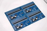 Carte de circuit imprimé FR4 bleue personnalisée, assemblage SMT, carte de circuit électronique pour équipement de contrôle audio/industriel, certifiée ISO/ROHS