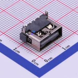 U-A-24DD-W-11 USB Connector SMD Connector ( Connector Type: Type-A )( Protocol Standard: USB 2.0 )( Gender: Female ) - Product Image 1