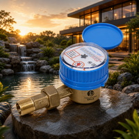 Meilleur prix Compteur d'eau numérique domestique à jet unique en laiton DN15 pour eau froide, ISO 4064 Classe B RS485/Impulsion