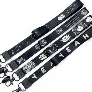 Custom logo Heat Transfer Printing Nylon <b>Polyester</b> <b>Lanyard</b> for Work Permit Brand Mobile Phones - Product Image 5