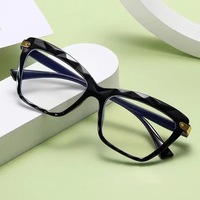 Montures de lunettes anti-lumière bleue transparentes rectangulaires de couleur gelée tendance, vente en gros, forme de visage diamant