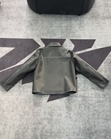 Veste en cuir PU pour homme, style streetwear vintage, imprimé croix métallique, impression DTG Kornit, vente en gros OEM