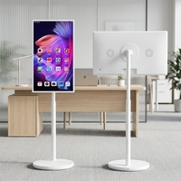 VETO Vente en gros de téléviseurs portables de 24, 27 et 32 pouces, écran interactif Android 4K sans fil, téléviseur portable sur roues pour l'intérieur