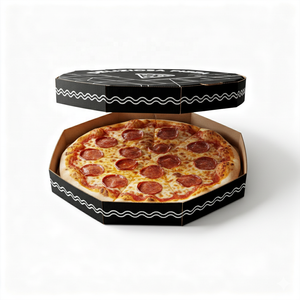 Porta via il contenitore per alimenti Caja De Boite una <span class=keywords><strong>Pizza</strong></span>, scatola per <span class=keywords><strong>Pizza</strong></span> personalizzata con Logo, scatola per conici di <span class=keywords><strong>Pizza</strong></span> a triangolo personalizzata - Product Image 5