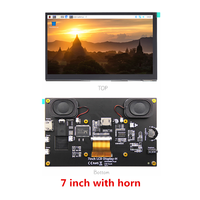 7 pouces/10.1 pouces pour ordinateur à écran tactile capacitif multipoint USB haute définition Raspberry PI 1024x600 sans pilote