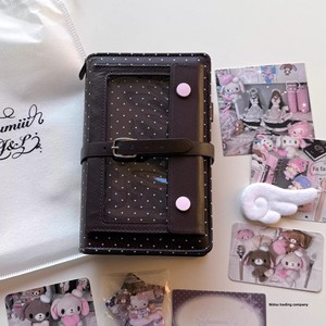 <span class=keywords><strong>Agenda</strong></span> à feuilles mobiles A6 à motif de points, thème fraise et chocolat, cadeau pour étudiants, carnet portable - Product Image 1