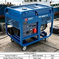 Generator Diesel YC18GF-3 Daya Terpasang 18kW Maksimum 20kW 9 Jam Operasi Berkelanjutan Tipe Terbuka dengan AVR