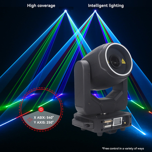Projecteurs laser à tête mobile RGB DMX512 5W pour discothèques et KTG - Product Image 2