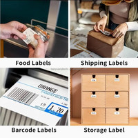 Grosir Pabrik 500 Lembar/Roll Label Printer Thermal 4x6 Perekat Sendiri 100x150MM Stiker Waybill A6 untuk Pengemasan Pengiriman