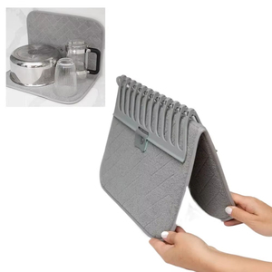 Nordic Style Foldable Nylon Dish <b>Drying</b> <b>Mat</b> Reusable <b>Kitchen</b> Rack Non Waterproof - Product Image 1