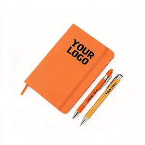 Wholesale Personalized Custom Logo 160-Page Promotional Laserable Vegan Pu Leather Journal <b>Lined</b> Business Gift <b>Notebook</b> - Product Image 1