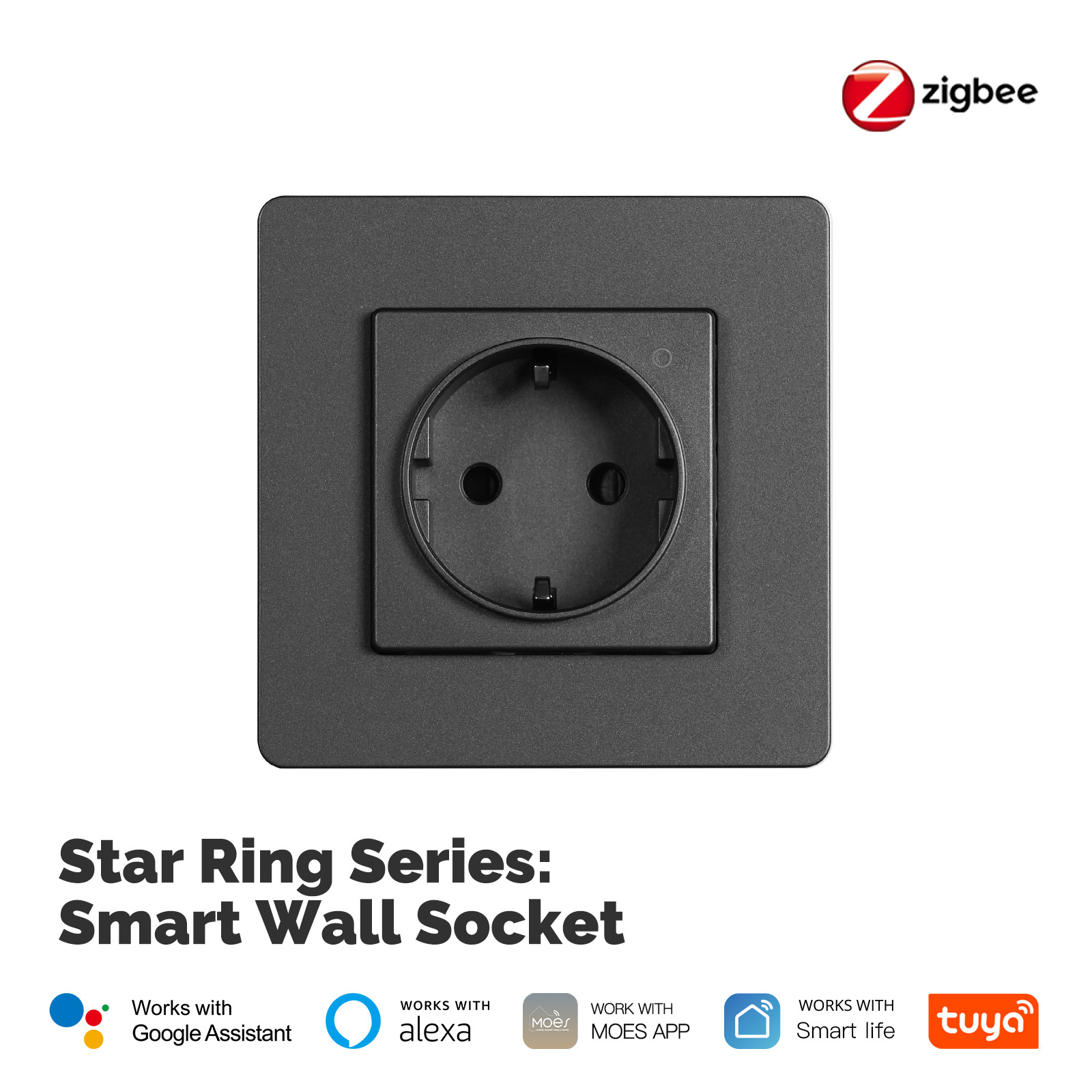 Tuya Zigbee EU 16A Smart Plug Alexa and Google Home Compatible Wall Socket for Smart Home Wireless Control Energy Monitoring · image 3