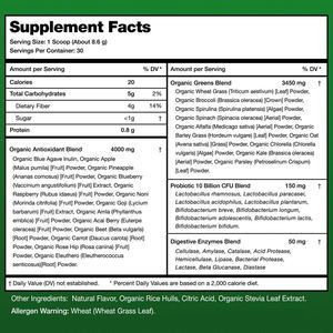 Suplemento en polvo súper verde de alta calidad hecho de extractos de hierbas naturales, sin OGM y sin gluten - Product Image 3