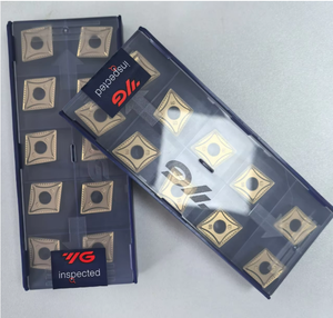 Cnmg160608เครื่องตัด CNC คาร์ไบด์ <span class=keywords><strong>Yg1</strong></span> Yg3125เหลี่ยมสำหรับงานกลึงภายนอกมีในสต็อก - Product Image 1
