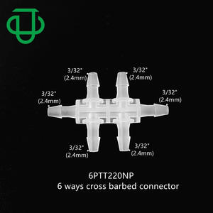 Conector de 6 Vías con Barra de Unión de 1.6mm para Manguera de Agua y Aire, Colección JU - Product Image 2