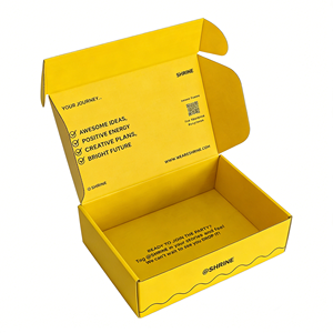 Boîte d'emballage recyclé auto-scellant avec logo imprimé personnalisé <span class=keywords><strong>e</strong></span>-commerce carton postal ondulé <span class=keywords><strong>E</strong></span> flûte pour vêtement cosmétique - Product Image 2