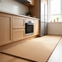 Matras Puzzle Busa EVA dengan Tekstur Kayu dan Lapisan Gabus untuk Dapur, Kualitas Internasional, Bebas Formaldehida, Ramah Lingkungan, Gomma Puzzle