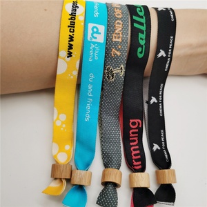 Bracelets à serrure baril pas cher <span class=keywords><strong>bracelet</strong></span> <span class=keywords><strong>bracelet</strong></span> en <span class=keywords><strong>tissu</strong></span> de <span class=keywords><strong>festival</strong></span> personnalisé avec serrure en bambou recyclé - Product Image 3
