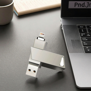 2 trong 1 USB Flash Drive Kim loại OTG 2.0 3.0 U đĩ<span class=keywords><strong>a</strong></span> biểu tượng tùy chỉnh USB C Stick Pendrive 8GB để 1TB bộ nhớ có sẵn trong 32GB 16GB - Product Image 6