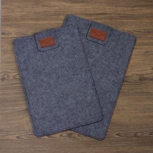 Maletín para Portátil de Fieltro Gris Oscuro Impermeable Personalizado, Portadocumentos de Fieltro, Fundas para Portátil para Oficina y Negocios - Product Image 4