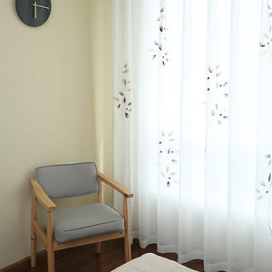 Innermor Dipinto A Mano <span class=keywords><strong>tende</strong></span> per il salone <span class=keywords><strong>Francese</strong></span> stile di pittura a olio Per La camera da letto elegante bianco <span class=keywords><strong>tulle</strong></span> Su Misura - Product Image 3