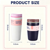 Mug à café isotherme en acier inoxydable personnalisé avec logo, 12 oz et 20 oz, pour les voyages, avec couvercle, performance thermique de 24 à 36 heures