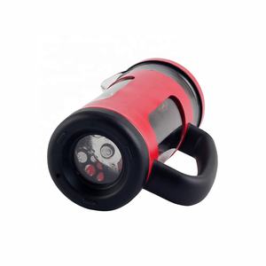 Cafetière à piston en verre sans BPA, résistante à la chaleur, avec cadre rouge durable, capacité de 350/800/1000 ml - Product Image 6