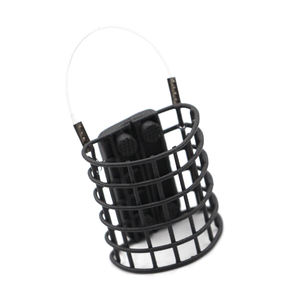 Mat siyah şeffaf 20g açık hava etkinlikleri balık Metal besleyici yem tuzağı kafesleri - Product Image 3