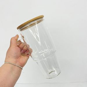 Vaso de Vidrio de 32 oz para Viajeros con Asa y Base de Silicona Antideslizante - Product Image 6