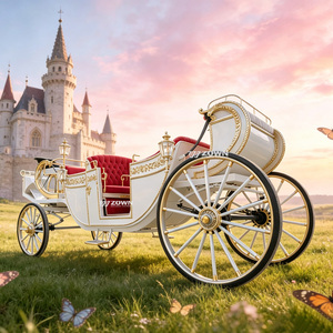 รถม้าไฟฟ้าตกแต่งหรูหราแบบโบราณ สำหรับงานต้อนรับที่คฤหาสน์ งานอีเว้นท์กลางแจ้ง หรือขบวนพาเหรด - Product Image 1
