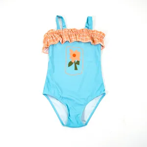 Custom girls bikini swimsuits teen girls Kid's swimwear cute one piece teen swimwear for girls