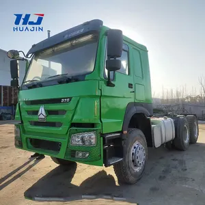 Düşük fiyat kullanılan Howo Sinotruk traktör kamyonlar 371hp 375hp traktör römork kafa satılık