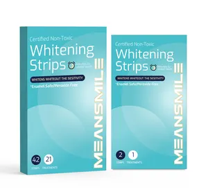 Overall Picked Non-Toxic Certified Enamel Safe Private Logo Effective Lumineux Teeth Whitening Strips 7 Treatments